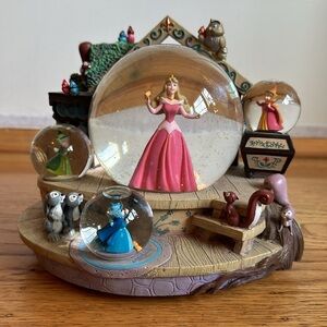 Vintage Disney Aurora Snow Globe with Original Box